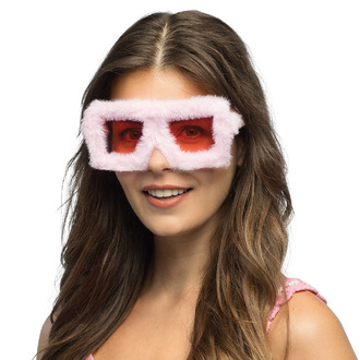 LUNETTES PARTY FLUFFY ROSE PALE