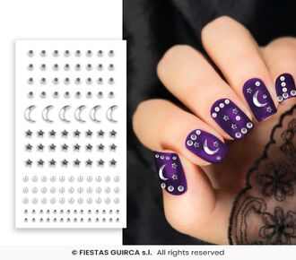 STICKERS POUR ONGLES SILVER