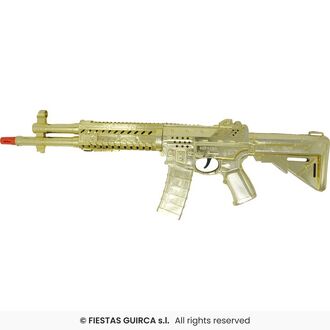 FUSIL DOREE METALIC 58 CM  (UNIQUEMENT EN MAGASIN)