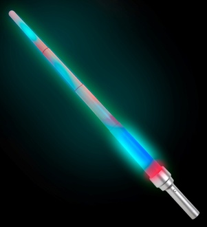 SABRE LASER LUMINEUX RETRACTABLE 90CM 4 FONCTIONS