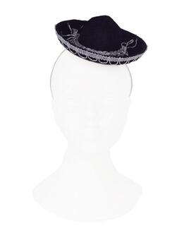 MINI SOMBRERO NOIR 18 CM